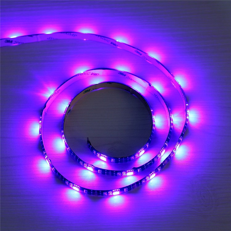 Flexible USB RGB LED Strip Light with Line-in Control (5V, 1 Meter) for Indoor Outdoor Decor-10