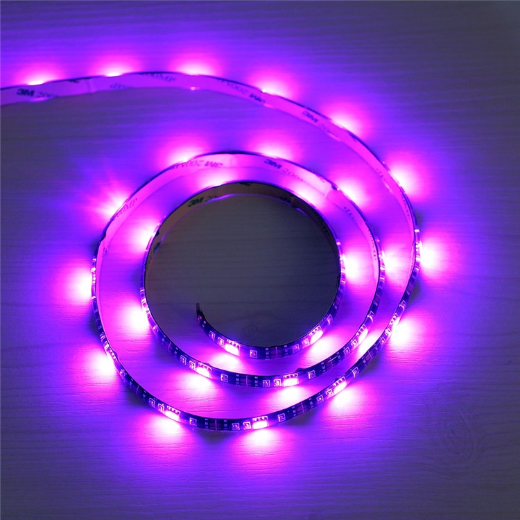 Flexible USB RGB LED Strip Light with Line-in Control (5V, 1 Meter) for Indoor Outdoor Decor-11