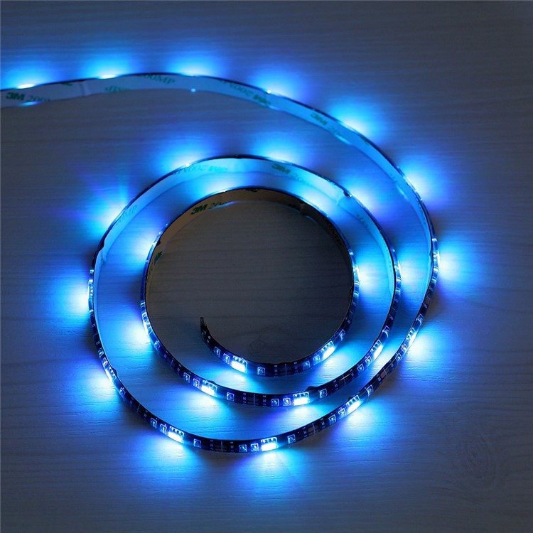 Flexible USB RGB LED Strip Light with Line-in Control (5V, 1 Meter) for Indoor Outdoor Decor-9