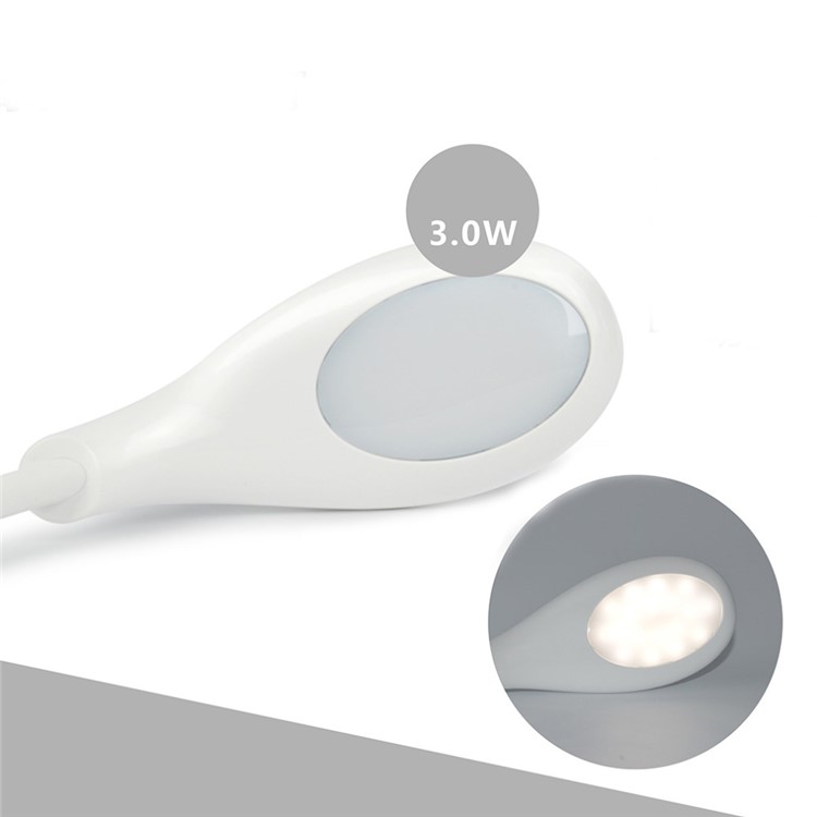 Q8 Creative Golf Cue Shape 360 Degree Rotary Dimmable USB Table Lamp Eye Car LED Desktop Light - White-13