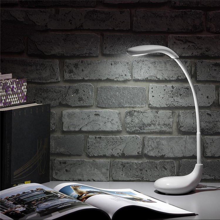 Q8 Creative Golf Cue Shape 360 Degree Rotary Dimmable USB Table Lamp Eye Car LED Desktop Light - White-4