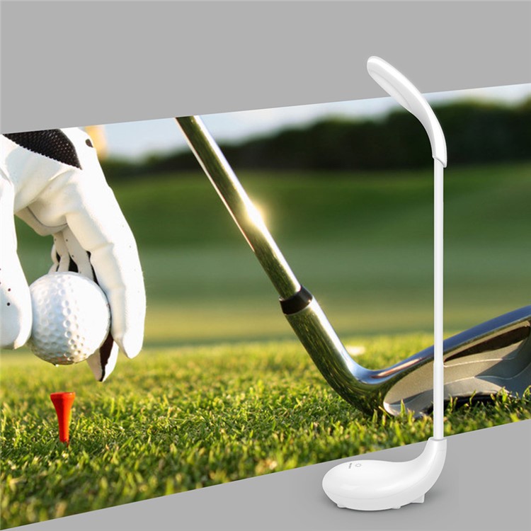 Q8 Creative Golf Cue Shape 360 Degree Rotary Dimmable USB Table Lamp Eye Car LED Desktop Light - White-5
