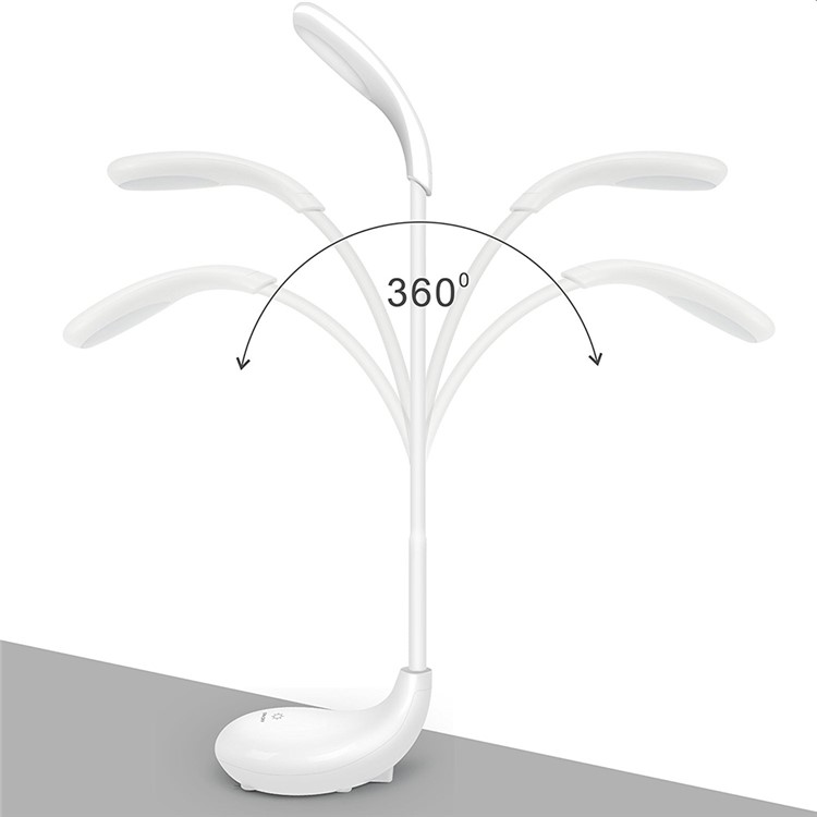 Q8 Creative Golf Cue Shape 360 Degree Rotary Dimmable USB Table Lamp Eye Car LED Desktop Light - White-6