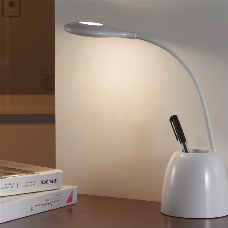 Q10 Eye Care LED Desk Lamps 360 Degree Flexible Gooseneck USB Energy Saving Lamp with Pen Holder-1