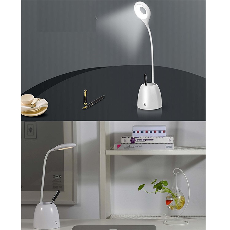 Q10 Eye Care LED Desk Lamps 360 Degree Flexible Gooseneck USB Energy Saving Lamp with Pen Holder-6