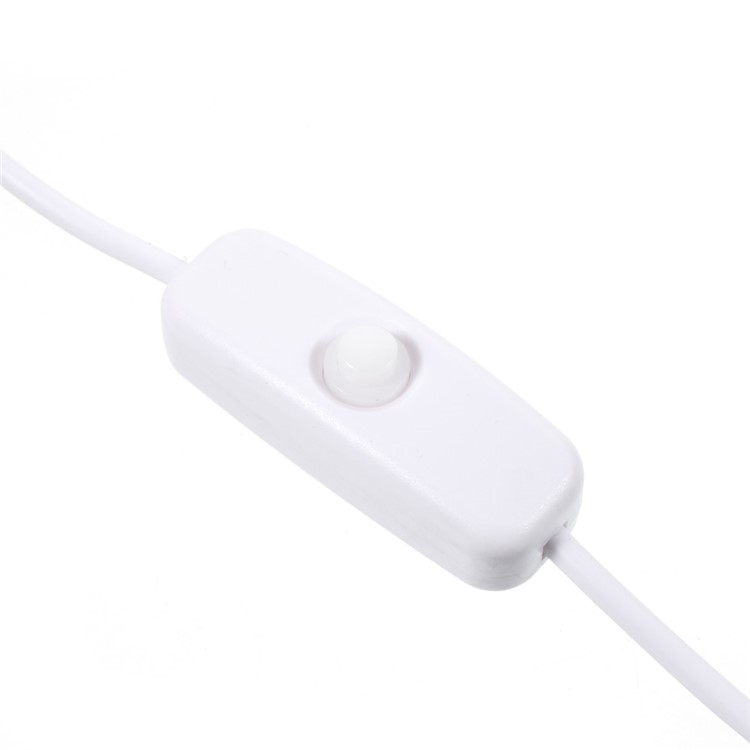 DC5V 2W Magnetic Mini USB Light Bulb LED Lamp with 1.5m Switch Cable - White-7