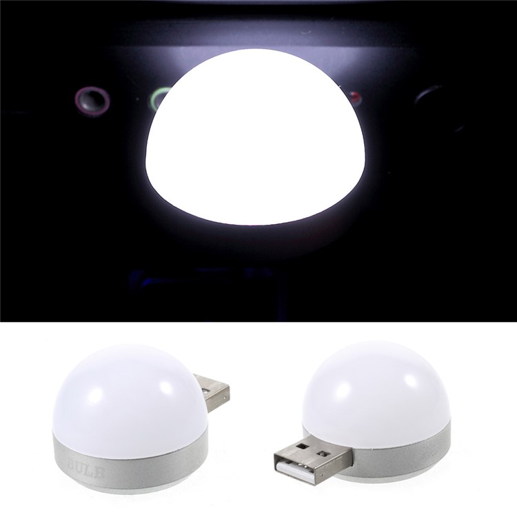 USB Powered 2W DC 5V Mini LED Night Light - White Light-1