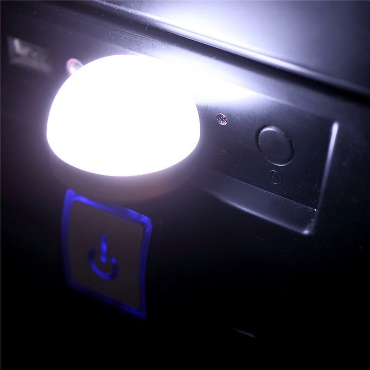 USB Powered 2W DC 5V Mini LED Night Light - White Light-5