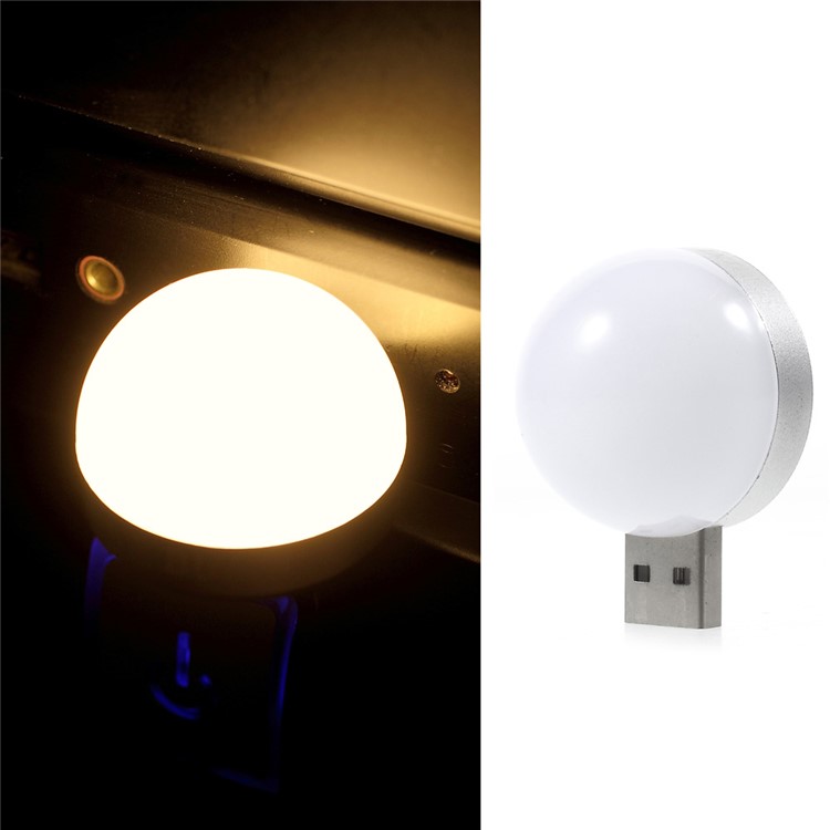 USB Powered Mini LED Bulb 150 Lumens - Warm White Light-1