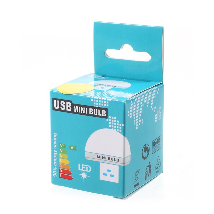 DC5V 2W Mini USB LED Light Bulb Reading Lamp - Warm White-7