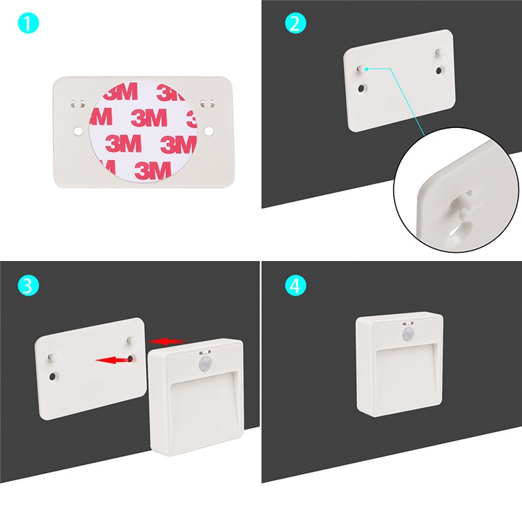 L810 Battery Powered LED Night Light PIR Motion Sensor Toilet Bedroom Closet Light-15