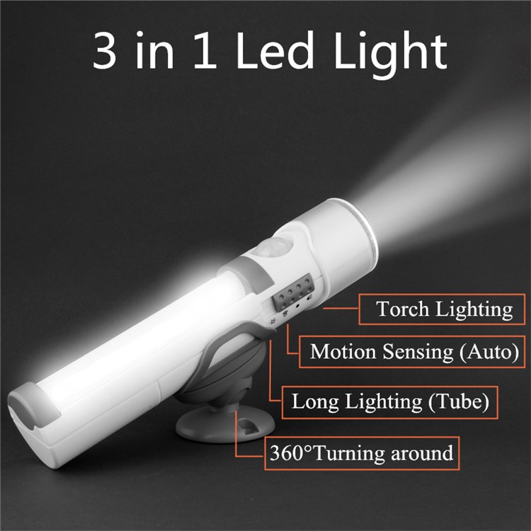 3 in 1 Battery Operated LED Torch, Night and Wall Light with PIR Sensor and Light Sensor-1