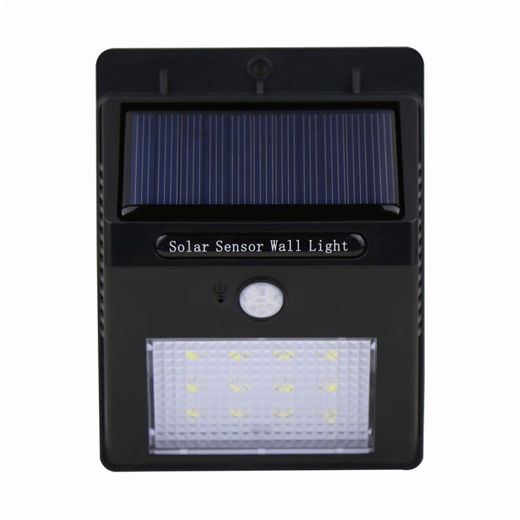 Outdoor Solar Motion Sensor Wall Light 12-LED IP65 Waterproof - White Light-15