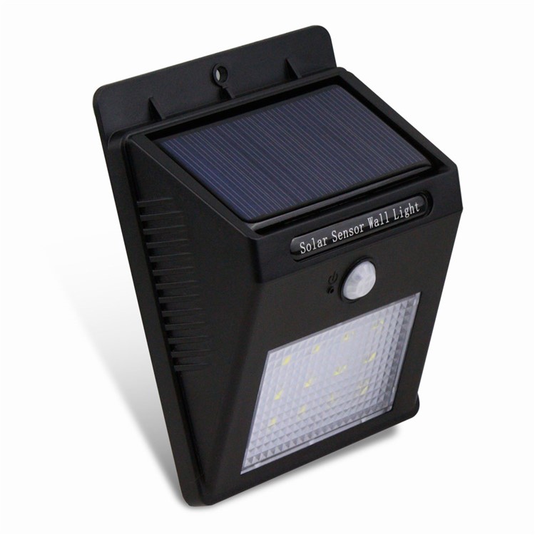 Outdoor Solar Motion Sensor Wall Light 12-LED IP65 Waterproof - White Light-16