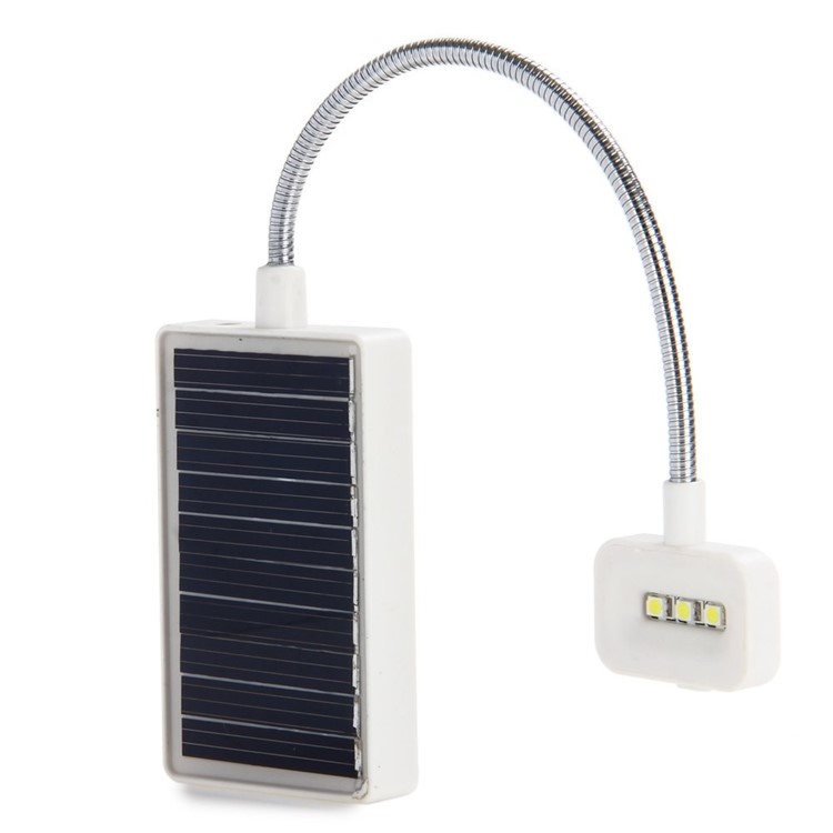 N600 Solar Book Light 3 LEDs Lamp Outdoor Light with Solar / USB Dual Charging Functions - White-5