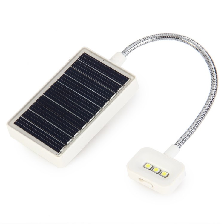 N600 Solar Book Light 3 LEDs Lamp Outdoor Light with Solar / USB Dual Charging Functions - White-8