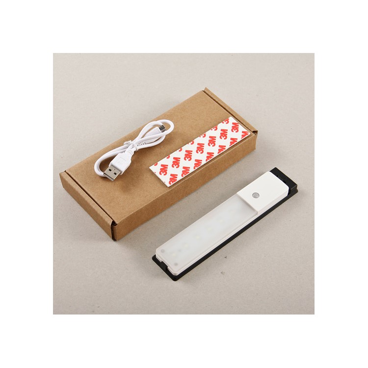Stick-on Rechargeable PIR Human Motion Sensor Night Light - White-7