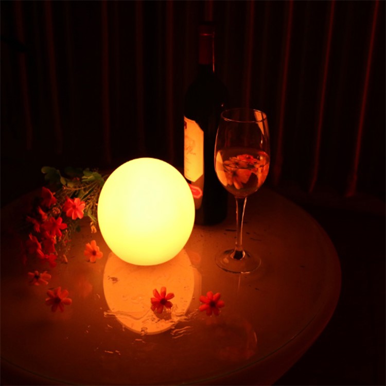 Rechargeable LED Night light Mood Atmosphere Dimming Table Lamp with Remote Control - White-8