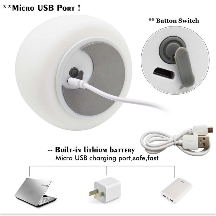 Lovely Kitten 7-Color Silicone LED Night Mood Light Tap Control Beside Lamp-3