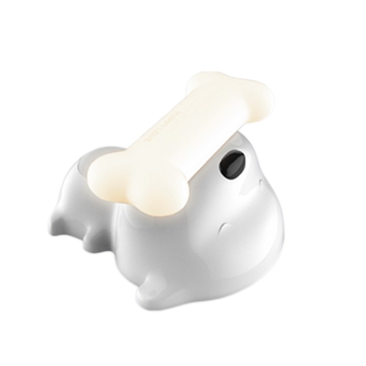 Puppy Dog Shape with Bone Light LED Night Light Touch Sensor Desk Lamp - Warm White-2