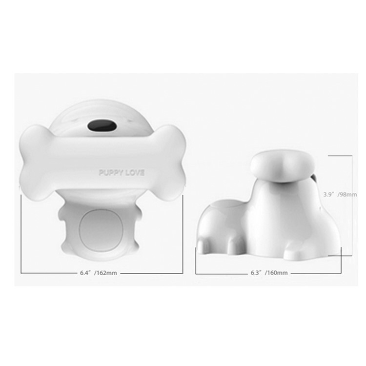 Puppy Dog Shape with Bone Light LED Night Light Touch Sensor Desk Lamp - Warm White-5