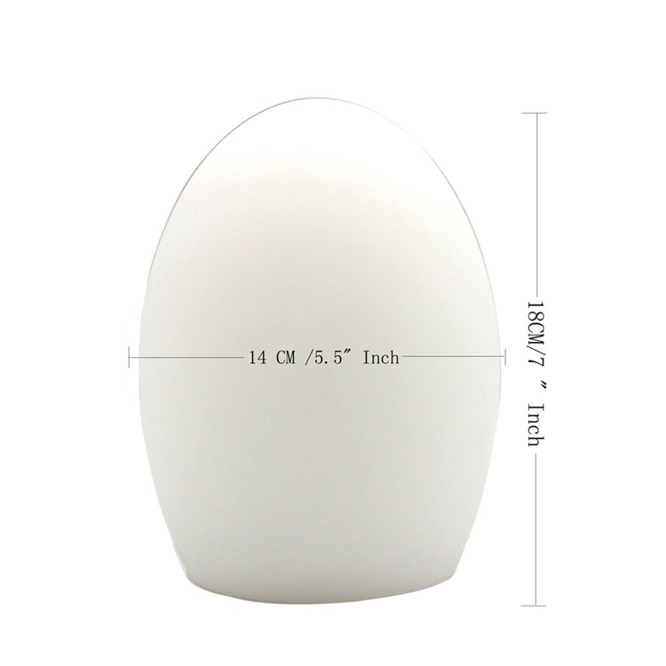 Cute Egg Shape 16-color Atmosphere LED Night Lamp - White-2