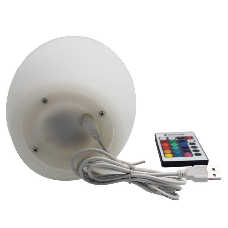 Cute Egg Shape 16-color Atmosphere LED Night Lamp - White-5