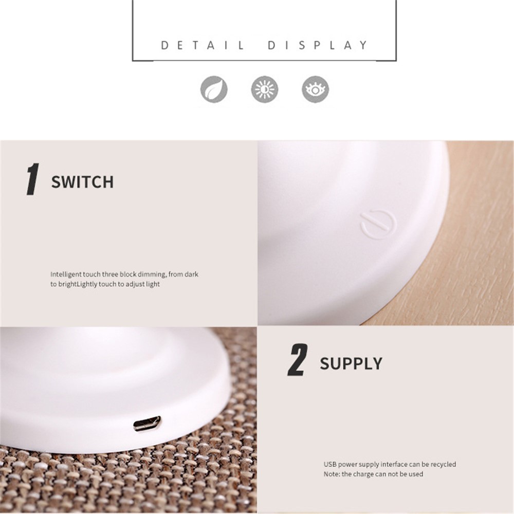 Creative Shape Changeable Paper Touch Control Night Light Dimmable LED Table Lamp Bedside Decoration-10