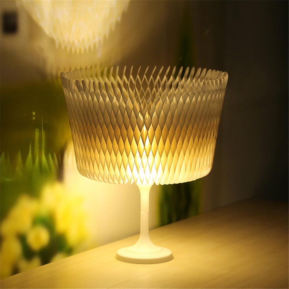 Creative Shape Changeable Paper Touch Control Night Light Dimmable LED Table Lamp Bedside Decoration-3