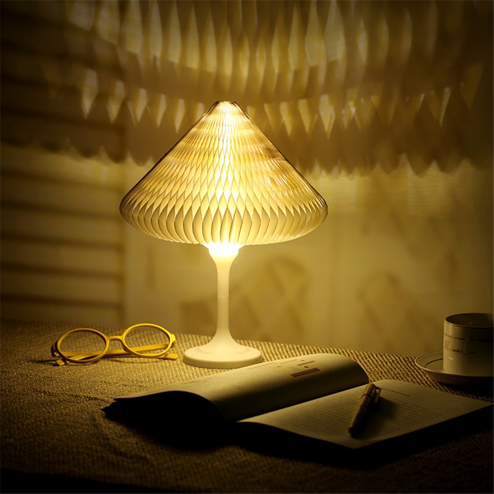 Creative Shape Changeable Paper Touch Control Night Light Dimmable LED Table Lamp Bedside Decoration-5