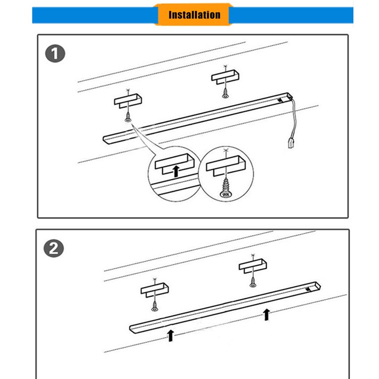 Einstellbare LED Induktive Leuchte Notgelenkt Bar-Typ Licht - Weiß-20