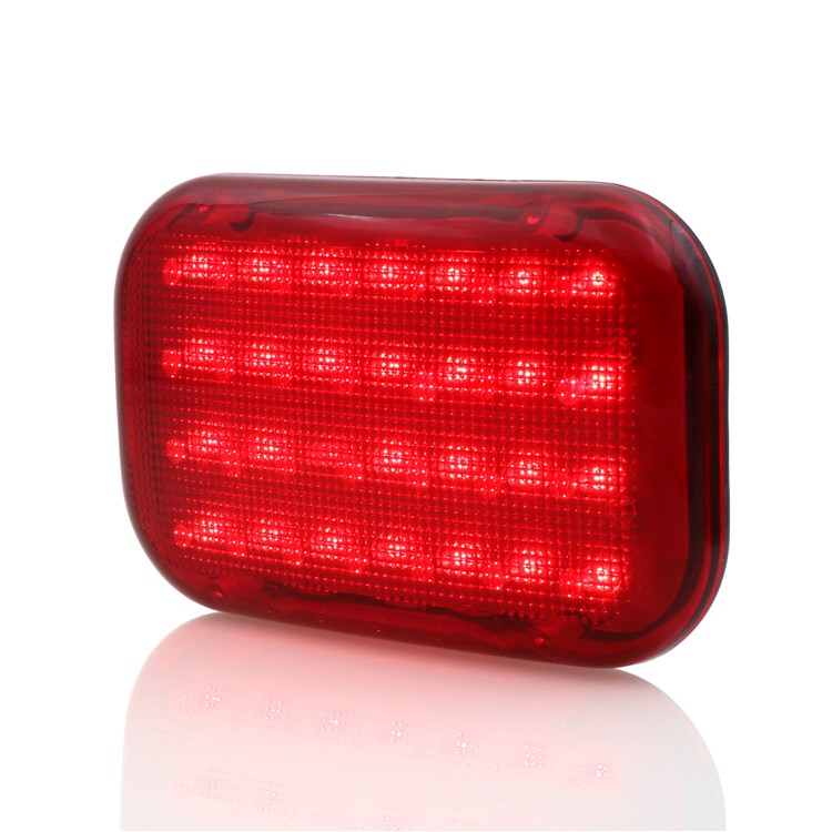 Magnetic Base 3W 28-LED Car Truck Emergency Signal Warning Flashing Light - Red-1