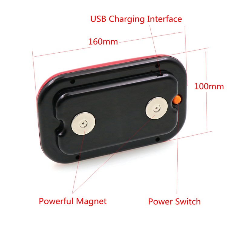 Magnetic Base 3W 28-LED Car Truck Emergency Signal Warning Flashing Light - Red-10