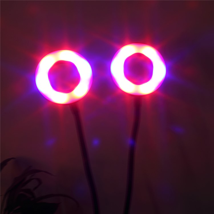 Double Head Gooseneck LED Plant Grow Light 12W - US Plug-11