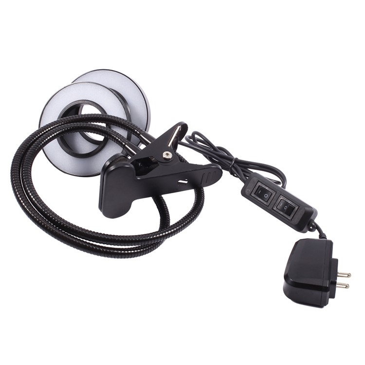 12W Dual Head Led Grow Light Desk Clip Lamp with Flexible Gooseneck - UK Plug-7