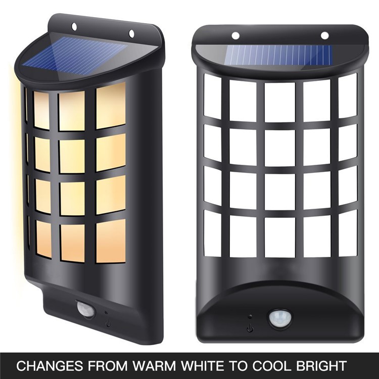 YY-106 Solar Energy Light Sensor and PIR Sensor Light Outdoor Wall Light Semi-circular Wall Lamp-1