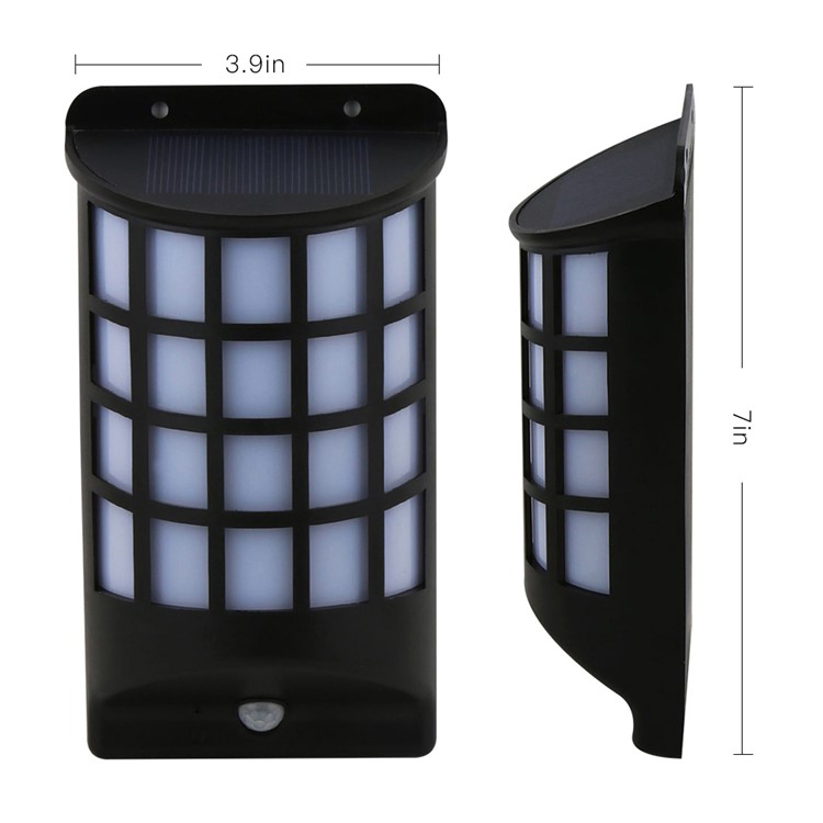 YY-106 Solar Energy Light Sensor and PIR Sensor Light Outdoor Wall Light Semi-circular Wall Lamp-2