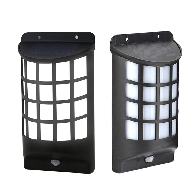 YY-106 Solar Energy Light Sensor and PIR Sensor Light Outdoor Wall Light Semi-circular Wall Lamp-3