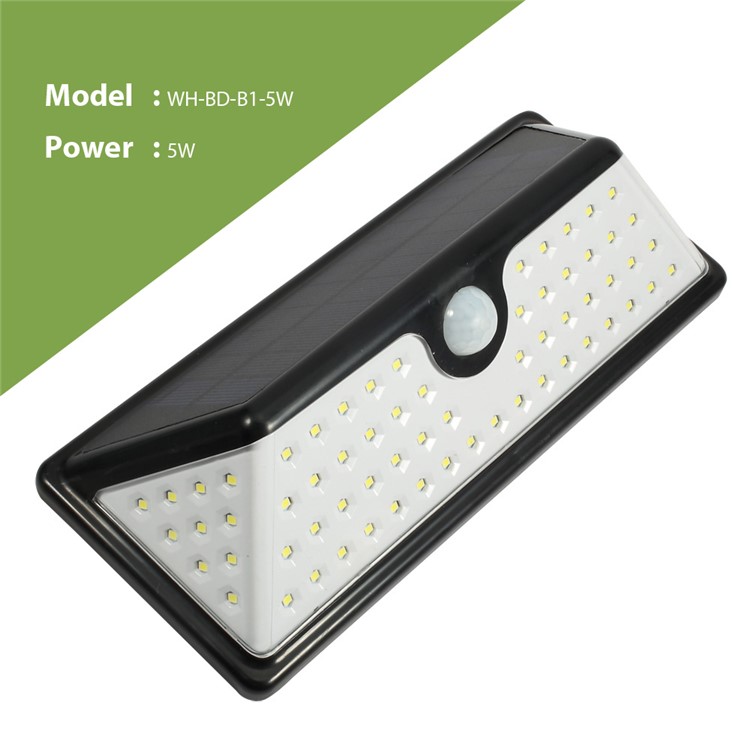 WH-BD-B1-5W Solar Energy Light Sensor and PIR Sensor Light Outdoor LED Wall Light - White Light-7