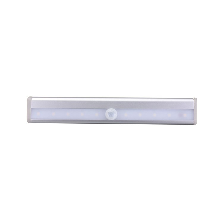10 LEDs PIR Motion Sensor Cabinet Light Battery Powered Night Light - White / White Light-22