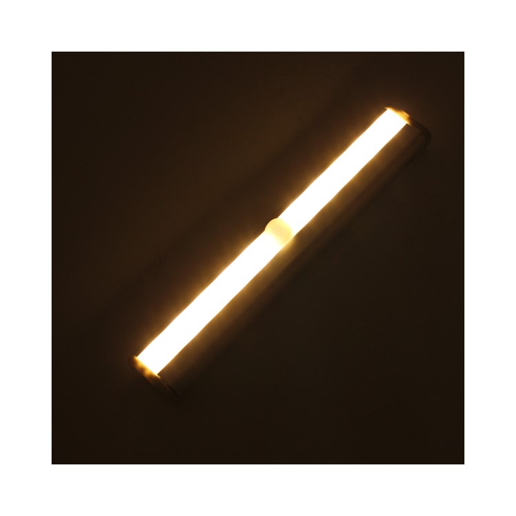10 LEDs PIR Motion Sensor Cabinet Light Battery Powered Night Light - White / White Light-47