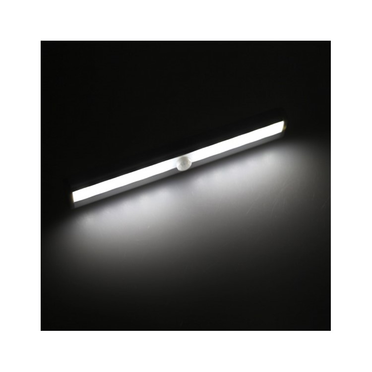 10 LEDs PIR Motion Sensor Night Light Battery Powered Cabinet Light - White / Warm White Light-52