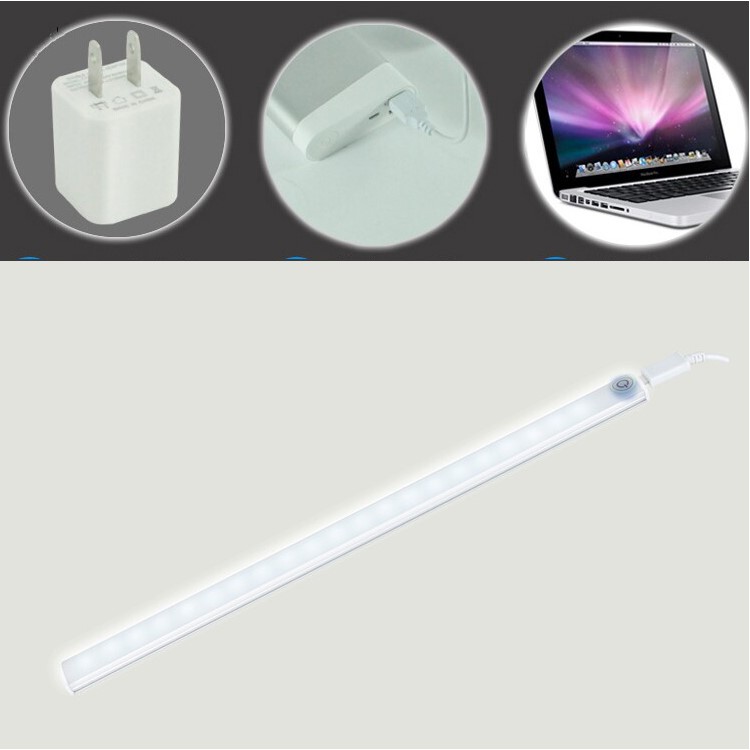 1611 LED Touched Bar-type Cabinet Light Ultra-thin USB LED Night Light - Adjustable Warm White-15