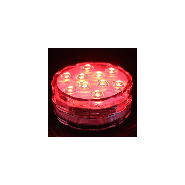 Remote Controller Submersible LED Light Multi-color Changing Waterproof 10-LED Night Light-5