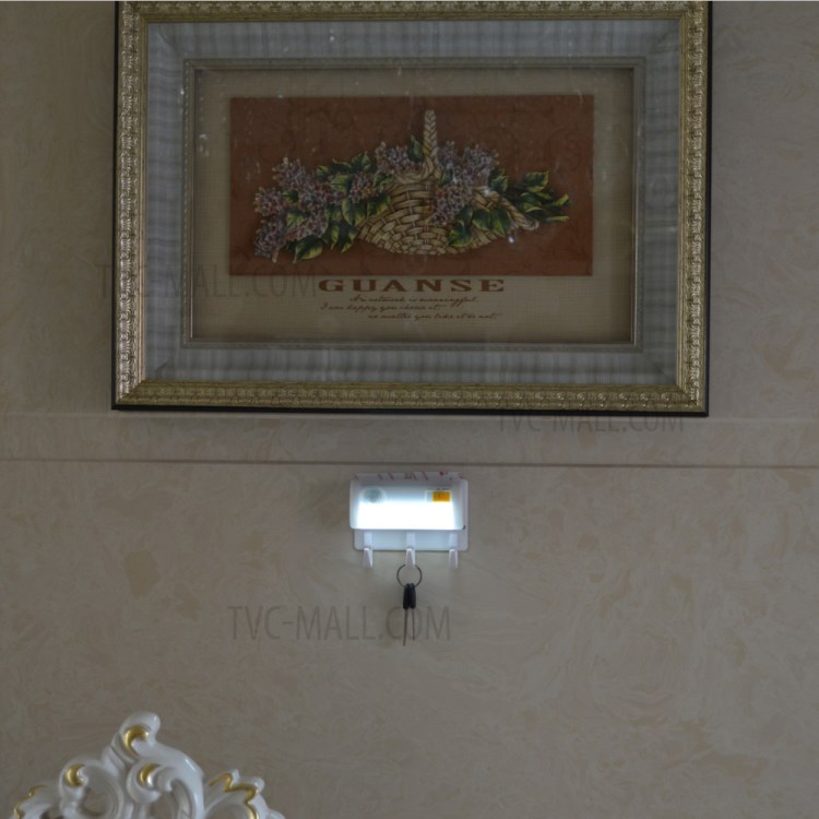 Magnetic Suction Human Body Infrared Sensor Light + Wall Mount Hook 2-in-1 Design - White Light-12