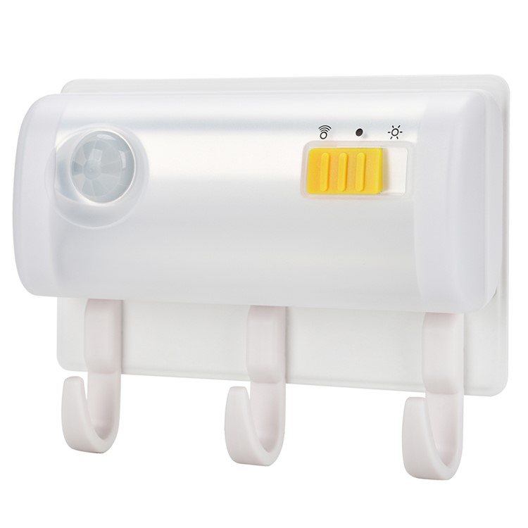Magnetic Suction Human Body Infrared Sensor Light + Wall Mount Hook 2-in-1 Design - White Light-2
