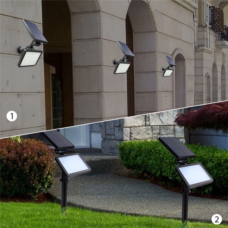 Outdoor Solar Power 48-LED Wall Spotlight Street Lamp LED Lawn Light-1