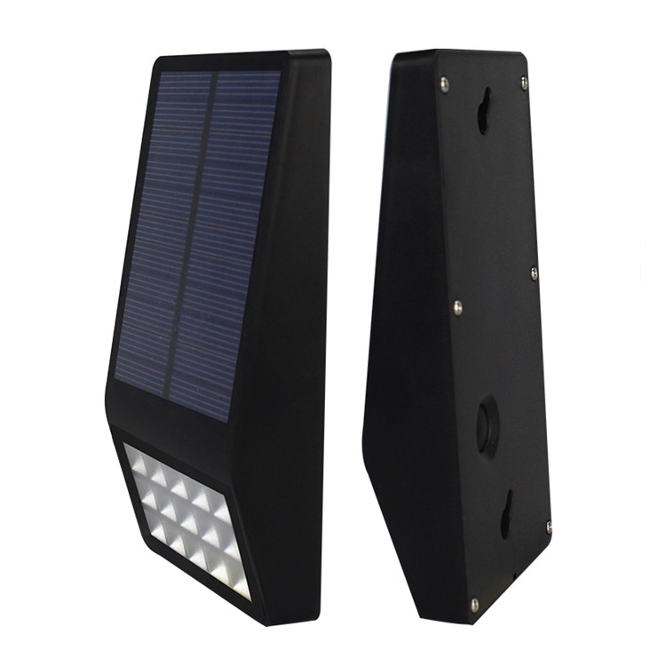 15-LED Outdoor Solar Powered Motion Sensor Light Waterproof Wall Lamp (SL-860) - Black-8
