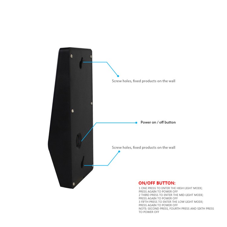 15-LED Outdoor Solar Powered Motion Sensor Light Waterproof Wall Lamp (SL-860) - Black-2