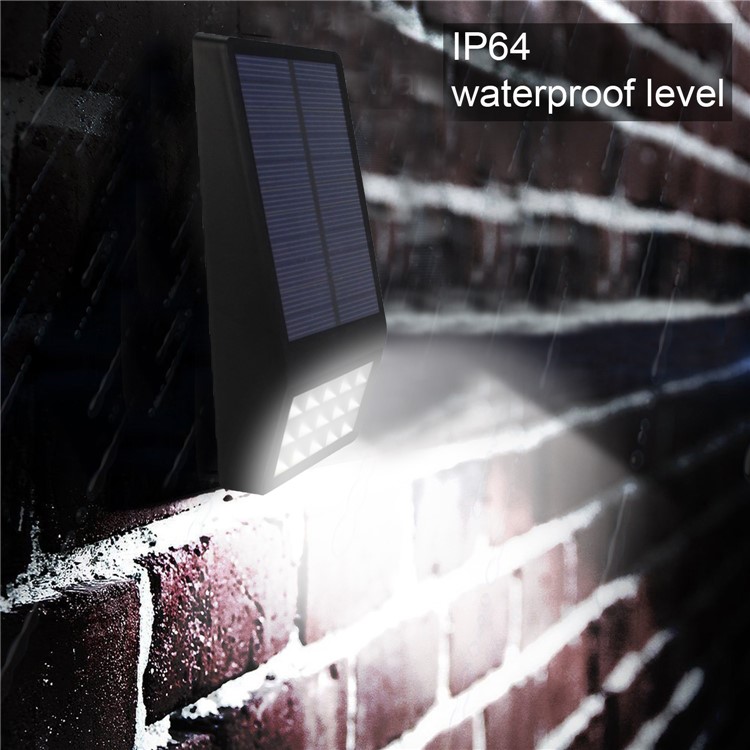 15-LED Outdoor Solar Powered Motion Sensor Light Waterproof Wall Lamp (SL-860) - Black-4